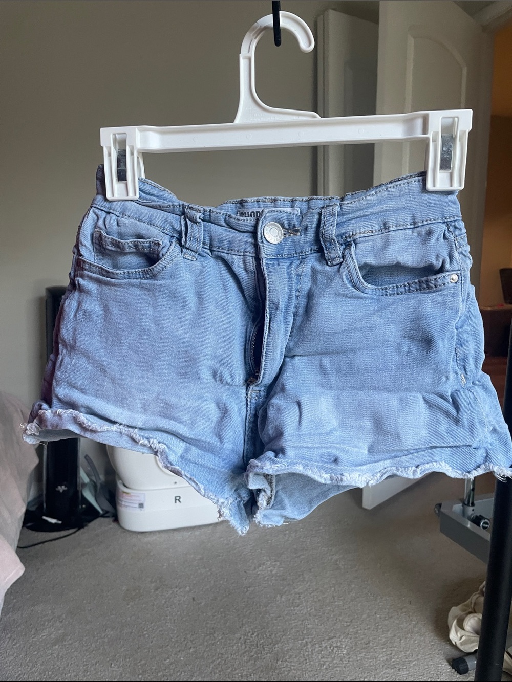 Light Blue Denim Women's Cutoff Shorts